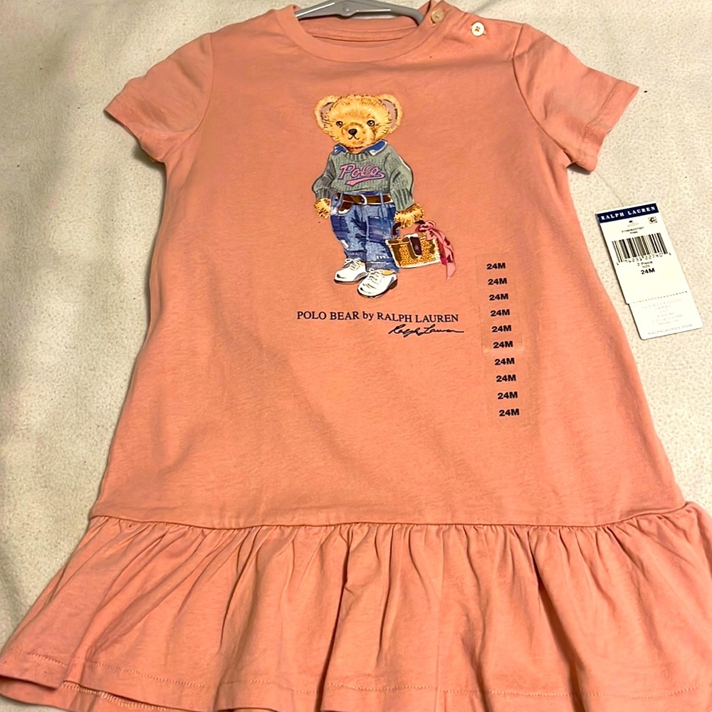 Baby girl Ralph Lauren dress Never worn size 24M